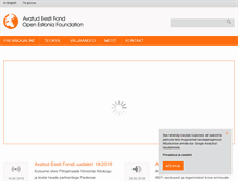 Tablet Screenshot of oef.org.ee